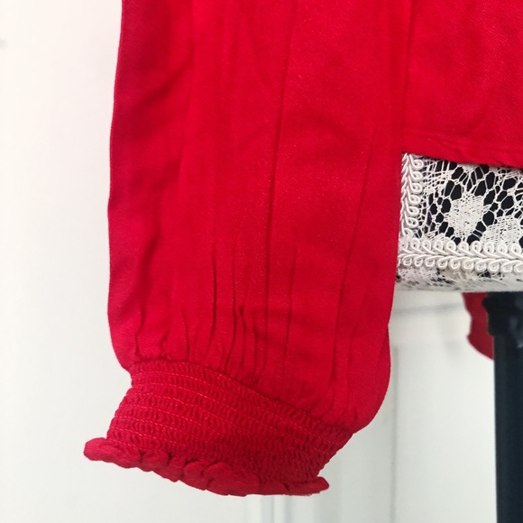 BNWT H&M Red Blouse with Collar - Picture 4 of 6